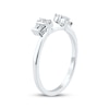 Thumbnail Image 2 of Now + Forever Baguette & Round-Cut Diamond Enhancer Ring 1/4 ct tw 14K White Gold