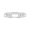 Thumbnail Image 3 of Now + Forever Baguette & Round-Cut Diamond Enhancer Ring 1/4 ct tw 14K White Gold