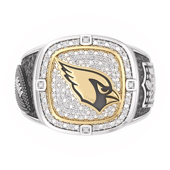 True Fans Arizona Cardinals Championship Ring Sterling Silver & 10K Yellow Gold Ring
