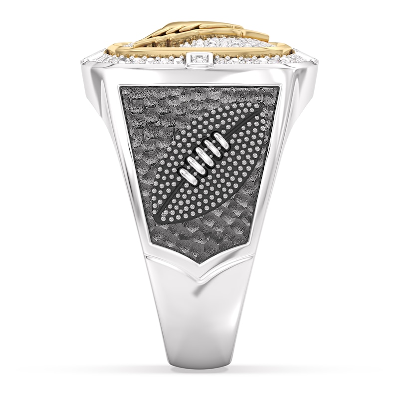 Main Image 4 of True Fans Arizona Cardinals Championship Ring Sterling Silver & 10K Yellow Gold Ring