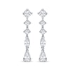 Thumbnail Image 2 of Pear, Marquise and Round-Cut Diamond Drop Earrings 1-1/4 ct tw 14K White Gold