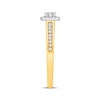 Thumbnail Image 2 of Now + Forever Lab-Grown Diamonds Round-Cut Halo Engagement Ring 1/2 ct tw 14K Two-Tone Gold