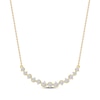 Thumbnail Image 1 of Diamond Graduated Smile Necklace 1/2 ct tw 10K Yellow Gold 18&quot;