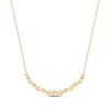 Thumbnail Image 3 of Diamond Graduated Smile Necklace 1/2 ct tw 10K Yellow Gold 18&quot;