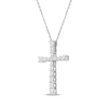 Thumbnail Image 2 of KAY Lab-Grown Diamonds Graduated Cross Necklace 1 ct tw 10K White Gold