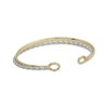 Thumbnail Image 2 of Reaura Crossover Cuff Bangle Bracelet Repurposed 14K Two-Tone Gold