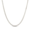Thumbnail Image 1 of 5mm Diamond-Cut Flat Curb Chain Necklace Solid 10K White Gold 20"