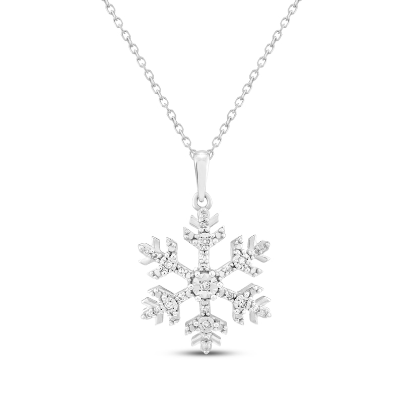 Main Image 2 of Diamond Snowflake Gift Set 1/5 ct tw Sterling Silver