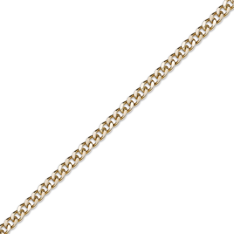 Main Image 2 of Curb Chain Necklace 6mm Yellow Ion-Plated Solid Stainless Steel 20&quot;