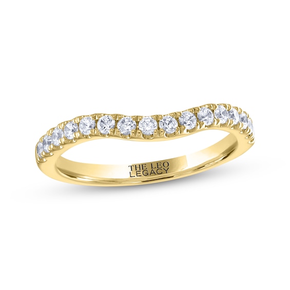 THE LEO Legacy Lab-Grown Diamond Contour Anniversary Ring 1/3 ct tw 14K Yellow Gold