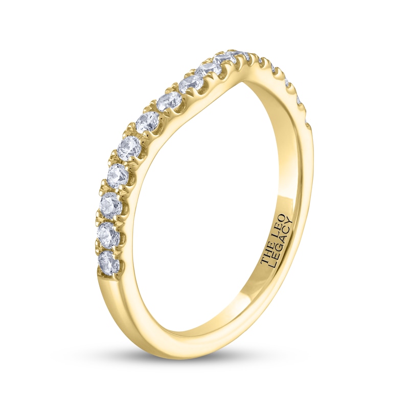 Main Image 2 of THE LEO Legacy Lab-Grown Diamond Contour Anniversary Ring 1/3 ct tw 14K Yellow Gold