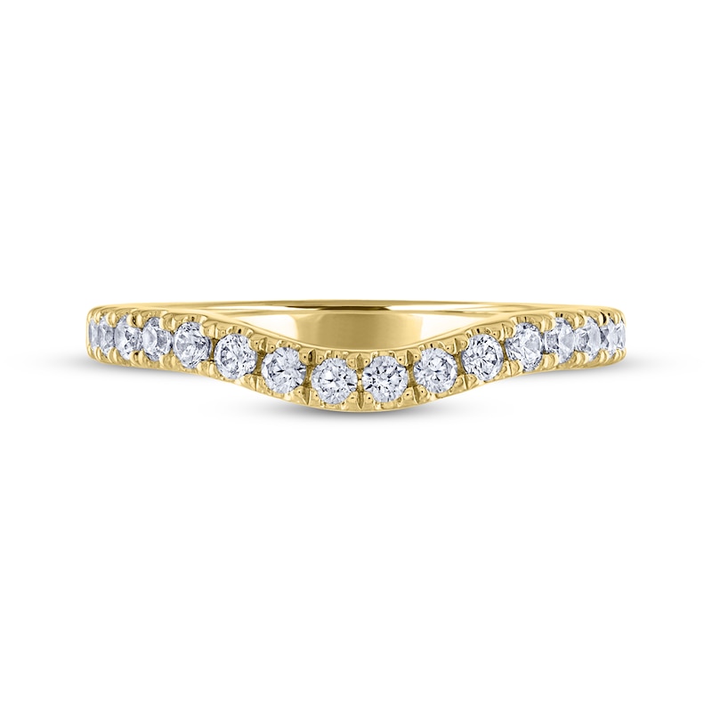 Main Image 3 of THE LEO Legacy Lab-Grown Diamond Contour Anniversary Ring 1/3 ct tw 14K Yellow Gold