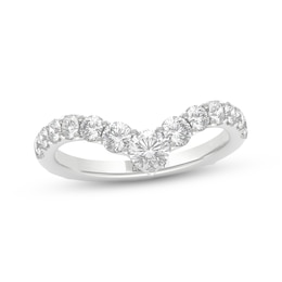 THE LEO Legacy Lab-Grown Diamond Graduated Chevron Anniversary Ring 7/8 ct tw 14K White Gold