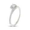 Thumbnail Image 2 of THE LEO Prisma Diamond Princess-Cut Halo Engagement Ring 1/2 ct tw 14K White Gold