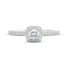Thumbnail Image 3 of THE LEO Prisma Diamond Princess-Cut Halo Engagement Ring 1/2 ct tw 14K White Gold