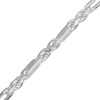 Thumbnail Image 2 of 4.3mm Diamond-Cut Rope Chain Necklace Solid Sterling Silver 22"