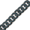Thumbnail Image 2 of Men's Blue Diamond Chain Link Bracelet 3-1/2 ct tw Sterling Silver 8.5"