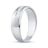 Thumbnail Image 2 of Now + Forever Men's Diamond Hammered Wedding Band 1/2 ct tw 10K White Gold