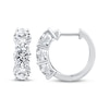 Thumbnail Image 3 of Memories Moments Magic Lab-Grown Diamond Hoop Earrings 3 ct tw 10K White Gold