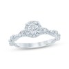 Thumbnail Image 1 of Now + Forever Lab-Grown Diamonds Round-Cut Halo Engagement Ring 5/8 ct tw 14K White Gold