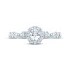 Thumbnail Image 3 of Now + Forever Lab-Grown Diamonds Round-Cut Halo Engagement Ring 5/8 ct tw 14K White Gold