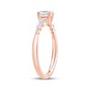 Thumbnail Image 2 of Now + Forever Lab-Grown Diamonds Oval-Cut & Pear-Shaped Three-Stone Engagement Ring 5/8 ct tw 14K Rose Gold