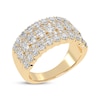 Thumbnail Image 2 of Now + Forever Lab-Grown Diamonds Five-Row Anniversary Ring 2 ct tw 14K Yellow Gold