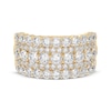 Thumbnail Image 3 of Now + Forever Lab-Grown Diamonds Five-Row Anniversary Ring 2 ct tw 14K Yellow Gold