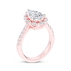 Thumbnail Image 2 of Now + Forever Lab-Grown Diamonds Pear-Shaped Halo Engagement Ring 2-3/4 ct tw 14K Rose Gold