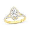 Thumbnail Image 1 of Now + Forever Marquise-Cut Diamond Halo Engagement Ring 1 ct tw 14K Yellow Gold