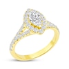 Thumbnail Image 2 of Now + Forever Marquise-Cut Diamond Halo Engagement Ring 1 ct tw 14K Yellow Gold