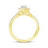 Thumbnail Image 4 of Now + Forever Marquise-Cut Diamond Halo Engagement Ring 1 ct tw 14K Yellow Gold