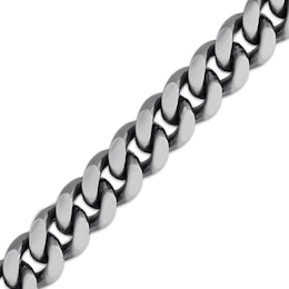 9mm Diamond-Cut Miami Cuban Curb Chain Bracelet Solid Sterling Silver 8.5"