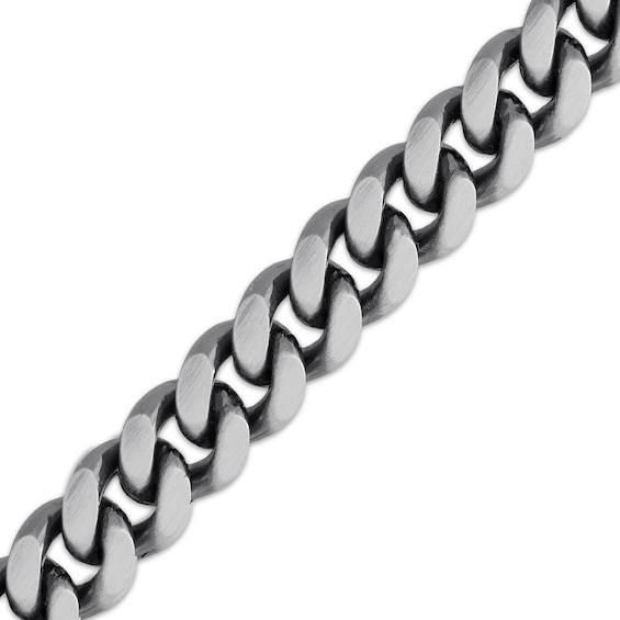 9mm Diamond-Cut Miami Cuban Curb Chain Bracelet Solid Sterling Silver 8.5"