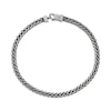 Thumbnail Image 1 of 3.7mm Foxtail Chain Bracelet Diamond-Cut Gray-Plated Solid Sterling Silver 8.5"