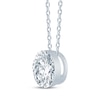 Thumbnail Image 2 of KAY Lab-Grown Diamonds Round-Cut Solitaire Necklace 1 ct tw 10K White Gold 18"