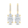 Thumbnail Image 2 of Monique Lhuillier Bliss Marquise-Cut Lab-Grown Diamond Drop Earrings 3-1/3 ct tw 24K Yellow Gold Vermeil Sterling Silver