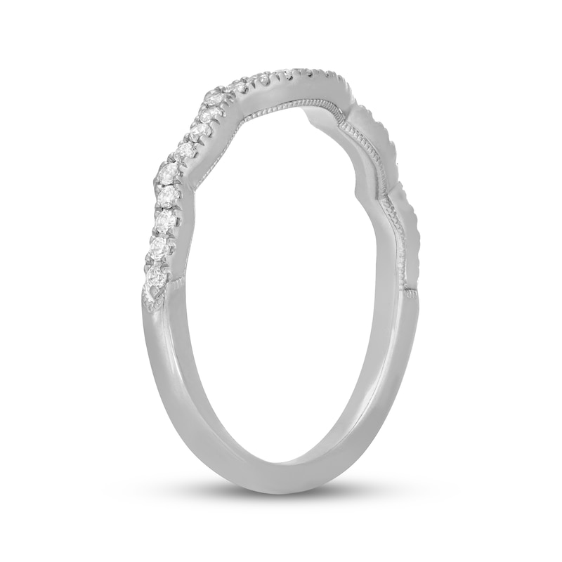 Main Image 2 of Neil Lane Diamond Contoured Wedding Ring 1/5 ct tw 14K White Gold