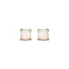 Thumbnail Image 2 of STUDIO BY KAY Lab-Created Opal Solitaire Stud Earrings 24K Yellow Gold Vermeil Sterling Silver
