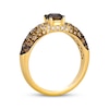 Thumbnail Image 3 of Le Vian Desert Diamonds Chocolate Ombré Domed Ring 1-1/4 ct tw 14K Honey Gold