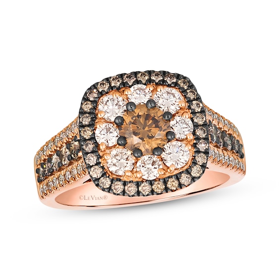 Le Vian Vault Diamond Ring 1-5/8 ct tw 14K Strawberry Gold