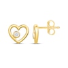 Thumbnail Image 3 of KAY Lab-Grown Diamonds Heart Stud Earrings 1/20 ct tw 10K Yellow Gold