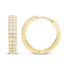 Thumbnail Image 3 of STUDIO BY KAY Lab-Grown Diamond Hoop Earrings 3/8 ct tw 24K Yellow Gold Vermeil Sterling Silver