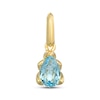 Thumbnail Image 1 of STUDIO BY KAY Pear-Shaped Swiss Bue Topaz Solitaire Charm 24K Yellow Gold Vermeil Sterling Silver