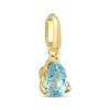 Thumbnail Image 2 of STUDIO BY KAY Pear-Shaped Swiss Bue Topaz Solitaire Charm 24K Yellow Gold Vermeil Sterling Silver