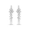 Thumbnail Image 2 of JOUJE Collection Lab-Grown Diamond Scatter Hoop Earrings 1/2 ct tw 10K White Gold