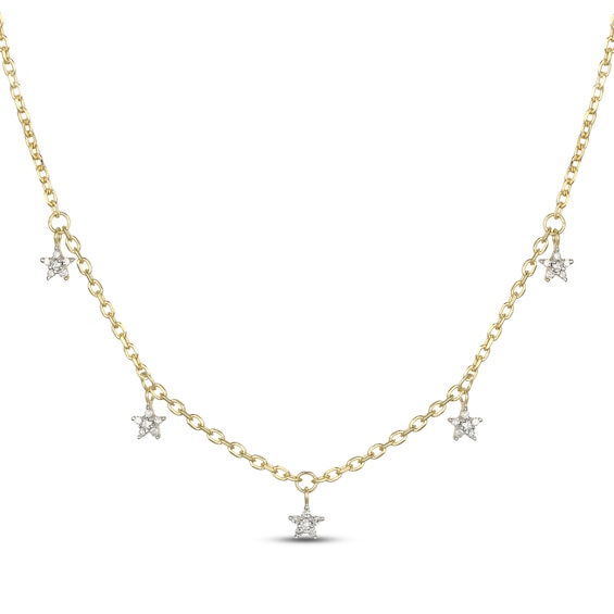 STUDIO BY KAY Lab-Grown Diamond Necklace 1/10 ct tw 24K Yellow Gold Vermeil Sterling Silver 18"