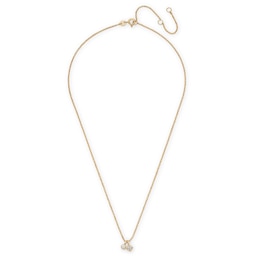 Rocksbox The Daphne Princess & Round-Cut Lab-Grown Diamond Double-Charm Necklace 1/4 ct tw 24K Yellow Gold Vermeil Sterling Silver 19"