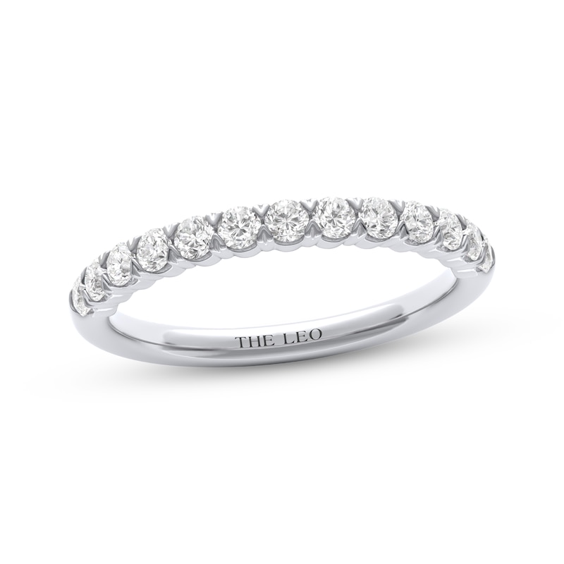 Main Image 1 of THE LEO Diamond Certified Wedding Band 1/2 ct tw 14K White Gold