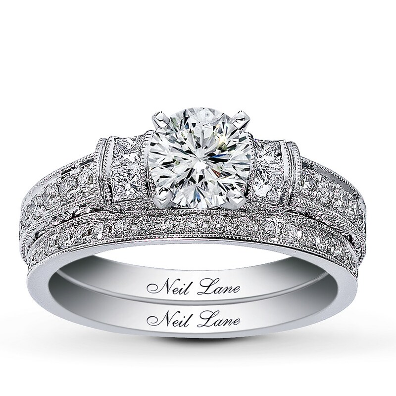 Main Image 3 of Neil Lane Bridal Setting 3/4 ct tw Diamonds 14K White Gold